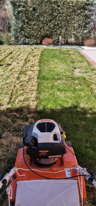 Почистване на дворове. Косене на трева, храсти, рязане на дървета.