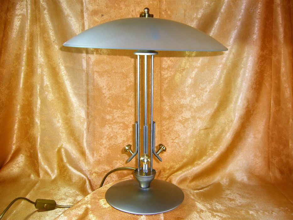 Veioza ciuperca Mid Century Modern bronz metal vintage