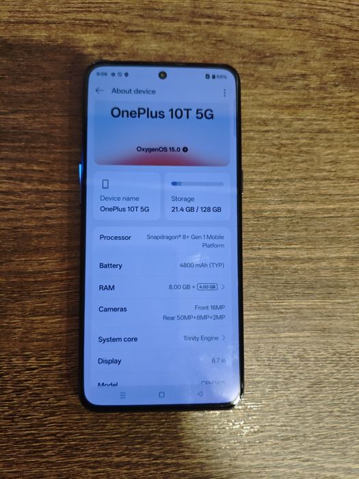 Vans smartphone Oneplus 10T 8GB RAM/128GB ROM Transport gratuit!