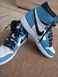 Обувки Jordan 1 high blue and white