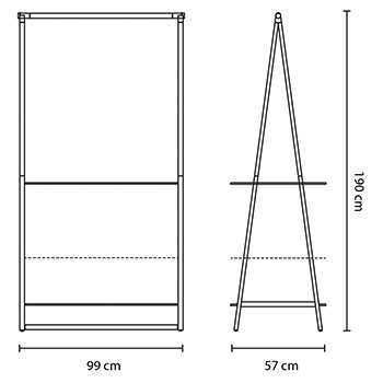 Brabantia Linn Black Многофункционална мебел , сушилка