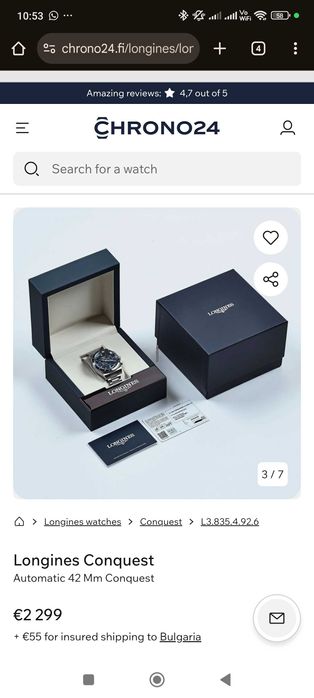 Мъжки часовник Longines HydroConquest L3.835.4.92.6
