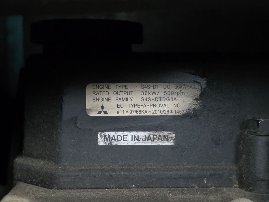 Generator Aggreko 36kw motor Mitsubishi