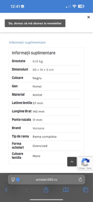 Ochelari dama Versace Butterfly originali 100% !   + toc piele !