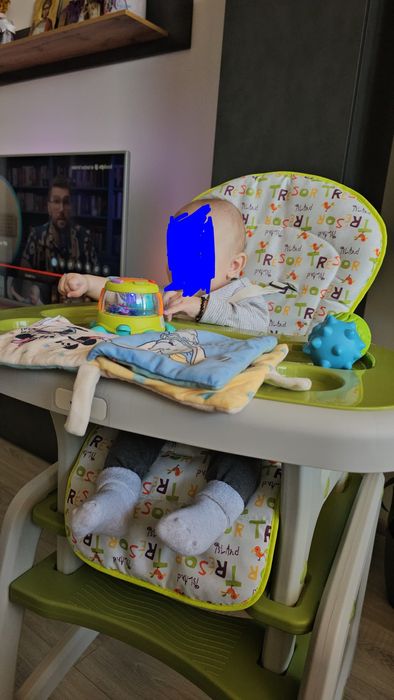 Scaun de masa Juju Eat&Play, Verde