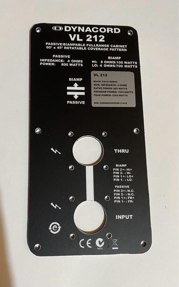 Placute conectica Dynacord/RCF/FBT  FX 12//FX 20