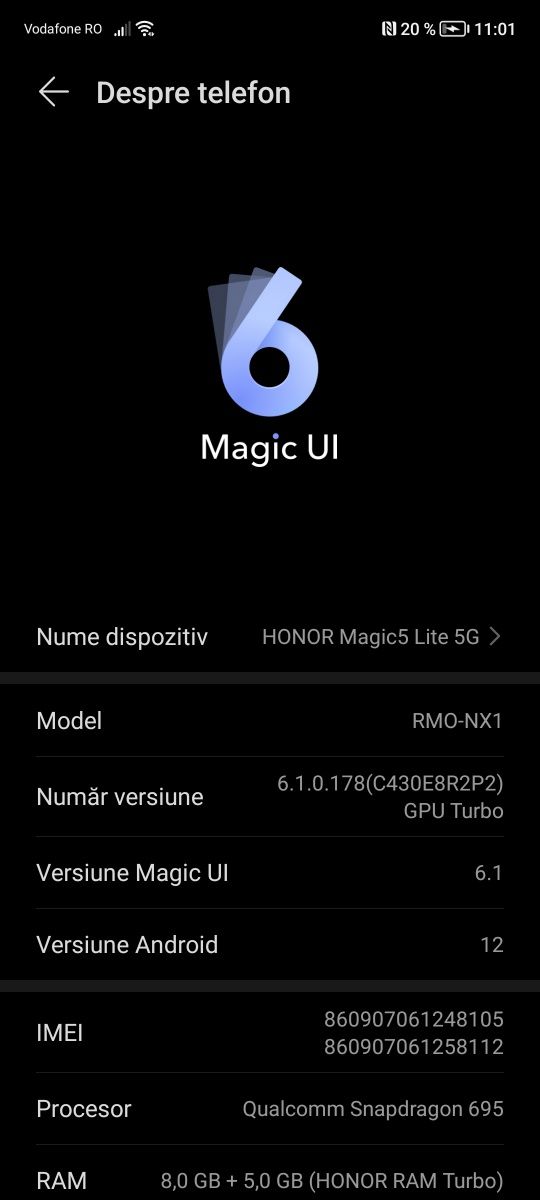 Honor magic 5 lite