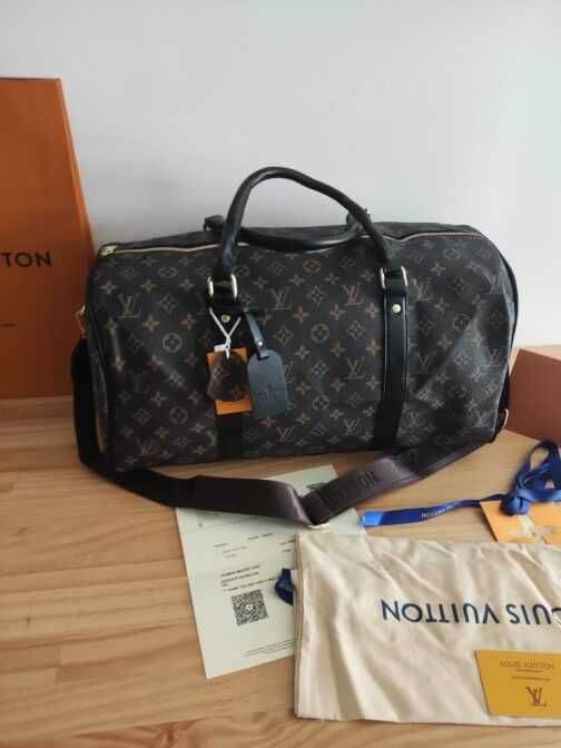 In stoc voiaj, geanta sport piele Louis Vuitton 1109.9