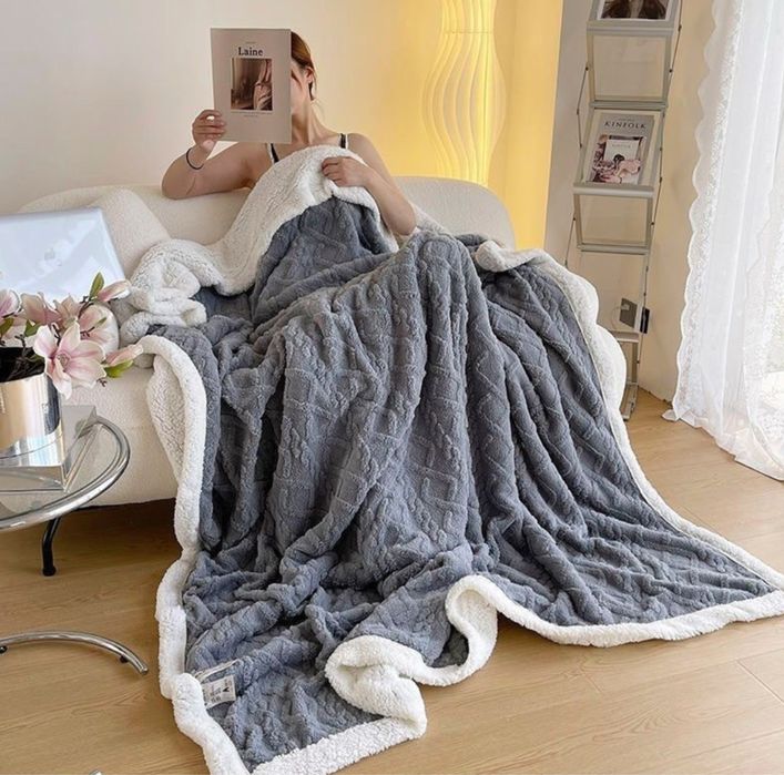 Плед Барашек вязаный