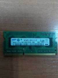 Память для ноутбука Samsung DDR3 1Rx8 PC3 - 10600S-09-10-ZZZ  1Gb
