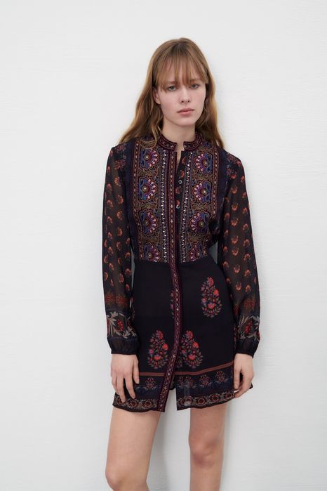 Rochie brodata Zara S (Guess, Calvin Klein)