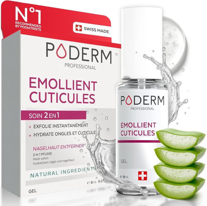 Solutie de indepartare a cuticulelor 2 in 1, Poderm Swiss Lab