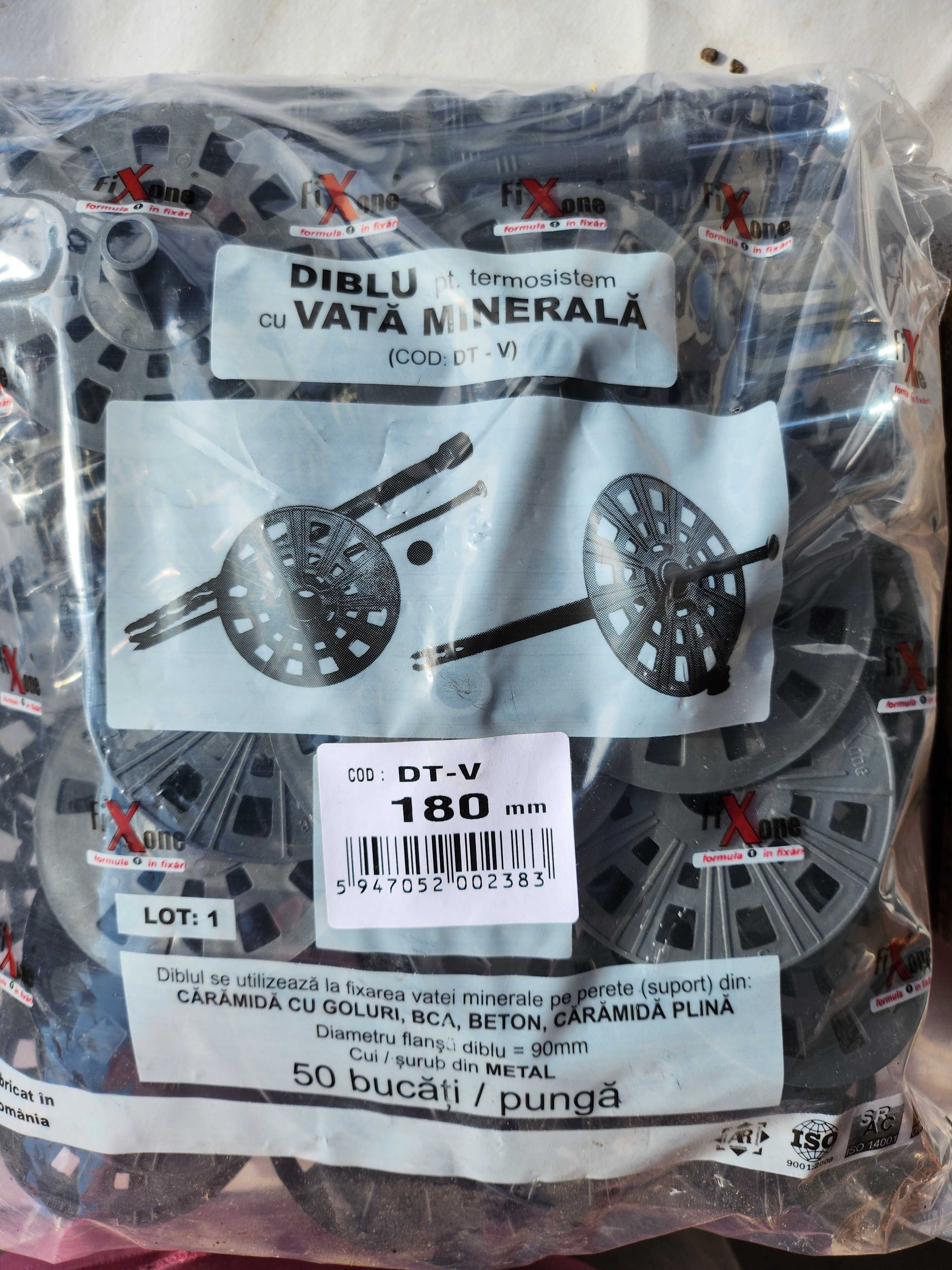 Diblu termosistem vata minerala DTV 180 mm (4 pungi a cate 50bucati)
