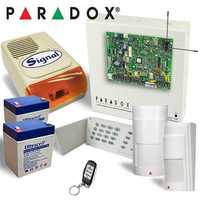 Alarma wireless Paradox cu 2 detectori contact si Sirena Ext cu montaj