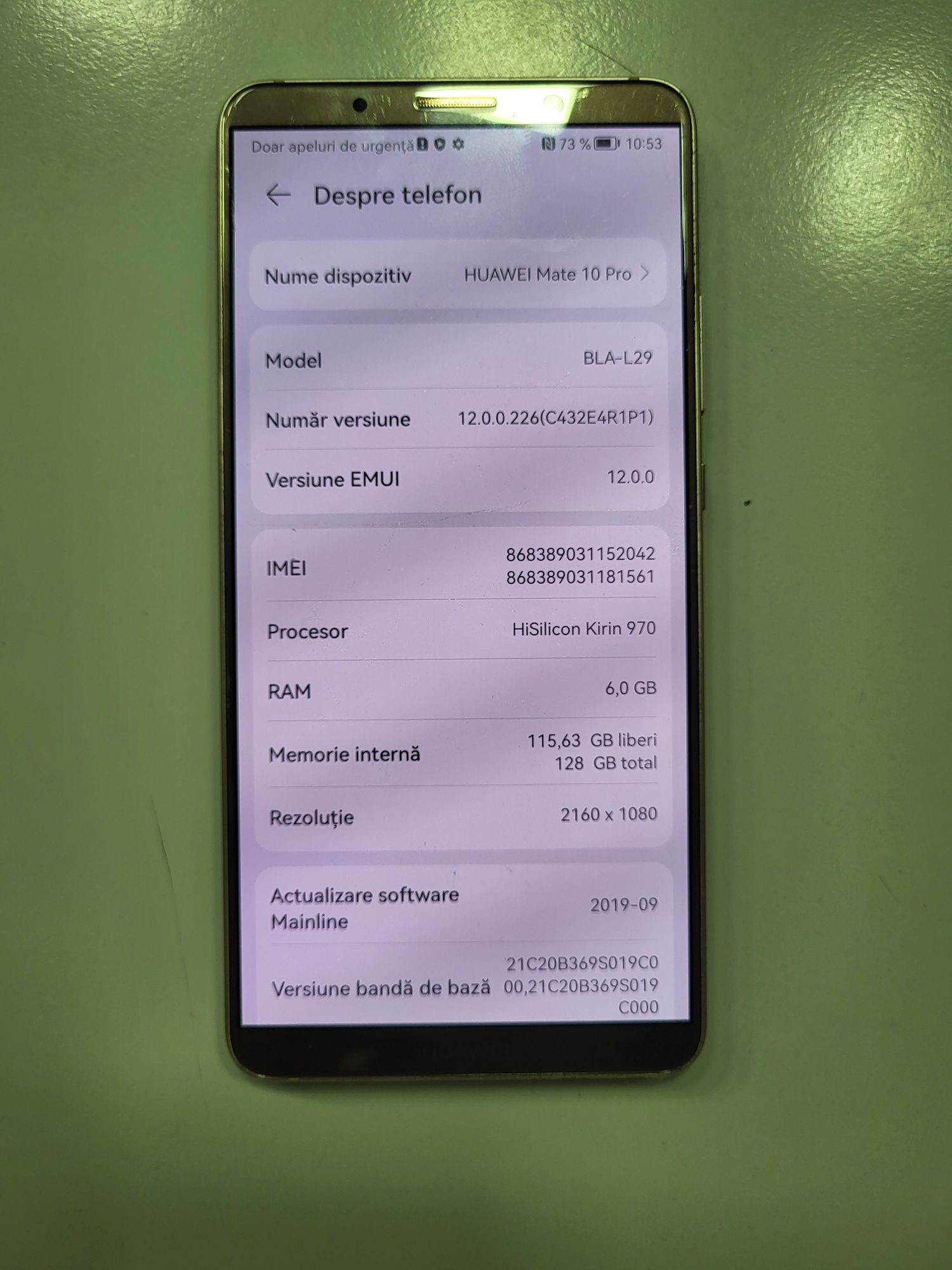 Huawei Mate 10 PRO Impcabil ca Nou Poze Reale