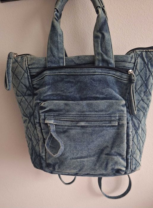 Дънкова дамска раница