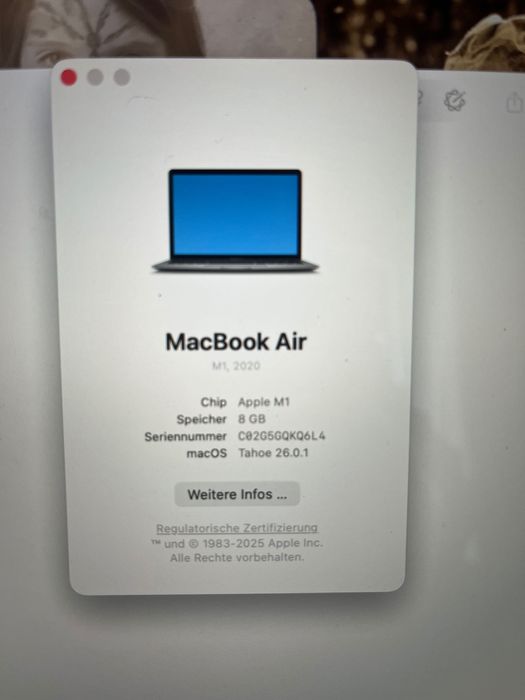 Apple MacBook Air M1 8/256GB