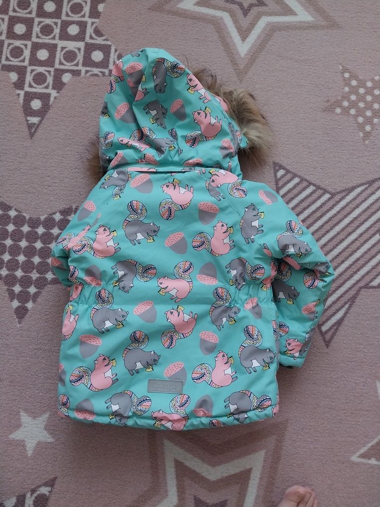 Зимняя куртка на девочку 1,5- 2 лет