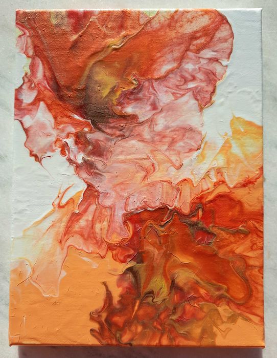 Artă fluidă în unicate cu /fără pictura aplicată