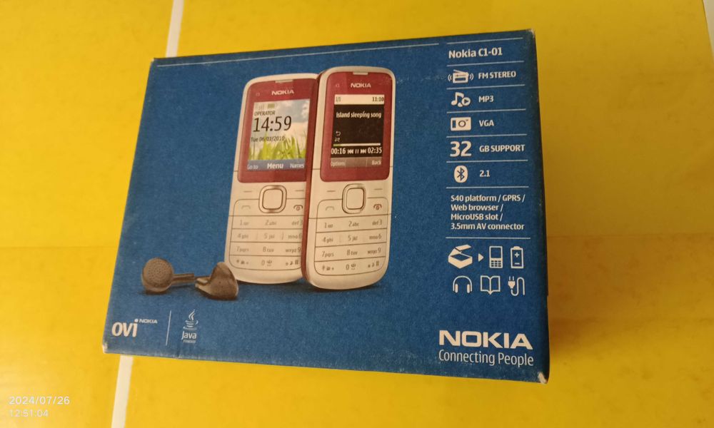 Cutie veche de telefon Nokia de la operatorul Vodafone