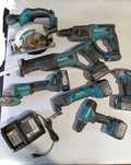 Set Makita 18v flex impact circular rotopercutor filetanta fierăstrău