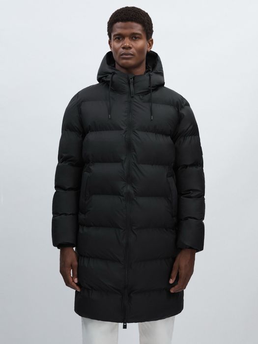 RAINS Alta Long Puffer Jacket Black Men мъжка парка