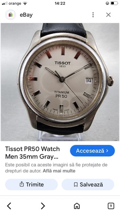 Ceas barbati, Tissot titanium pr50