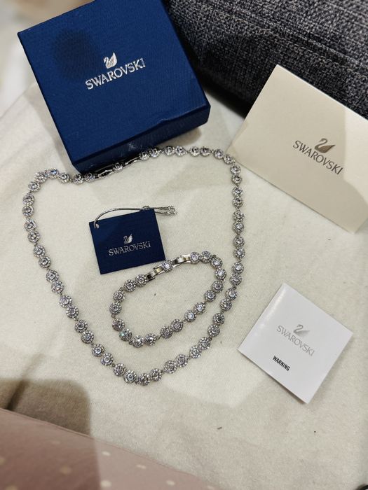 Set lant bratară Swarovski