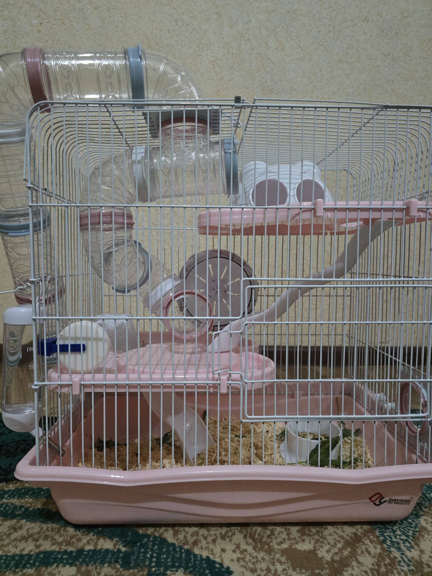 3 хомяка с клеткой