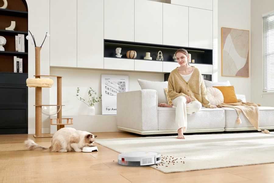 Моющий Робот-пылесос Xiaomi Robot Vacuum E5 (EU, белый)