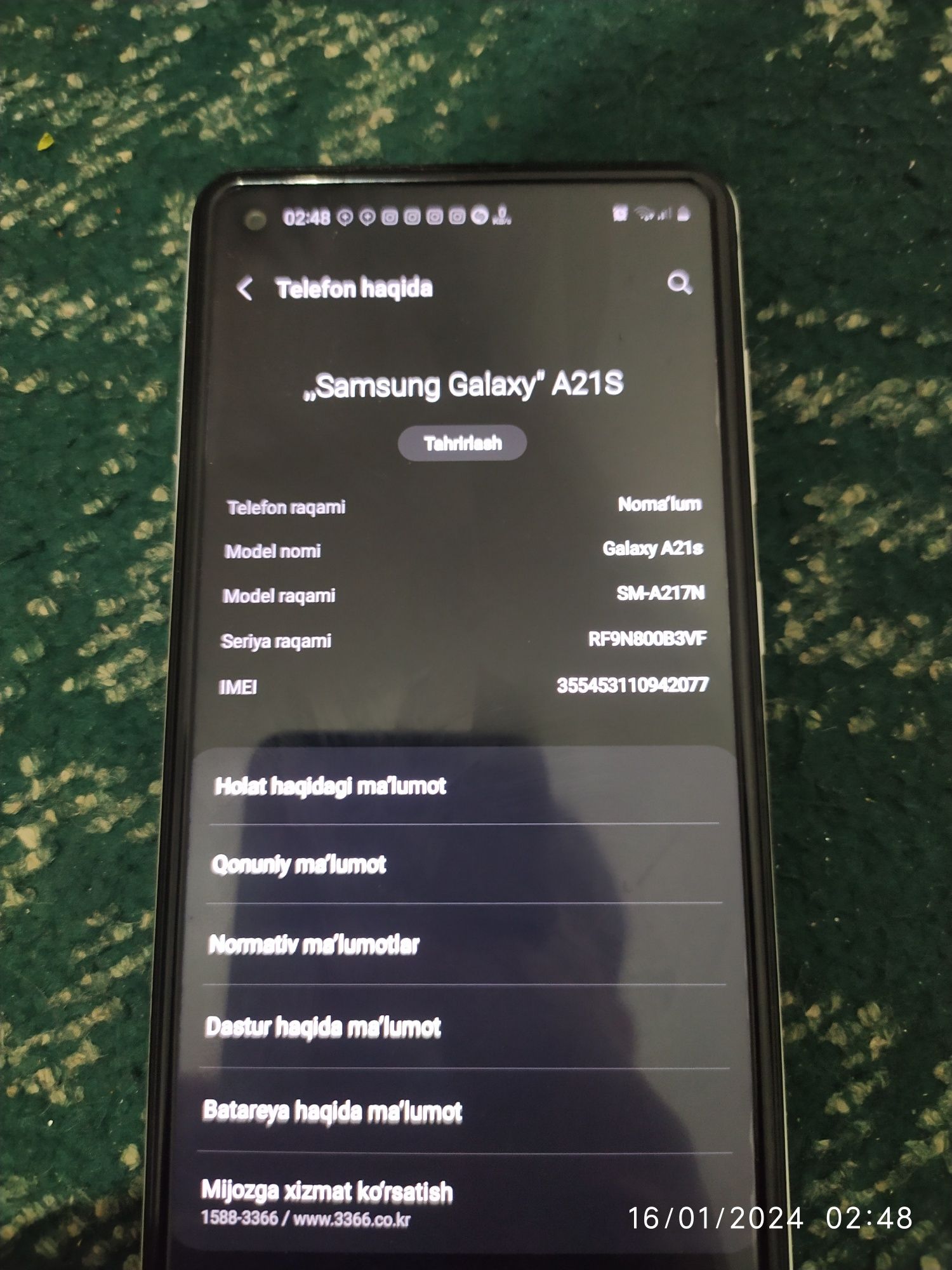 Samsung galaxy a21s