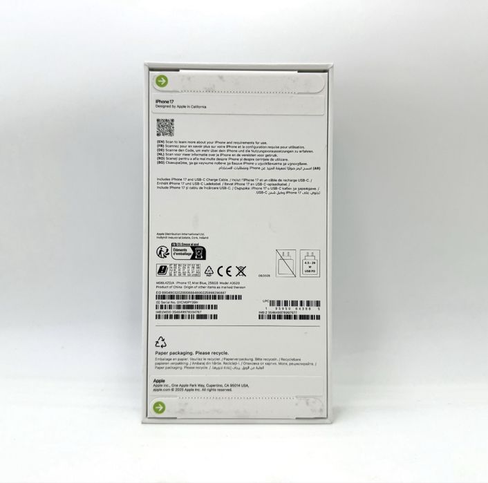 Vand iphone 17 256GB MIST BLUE