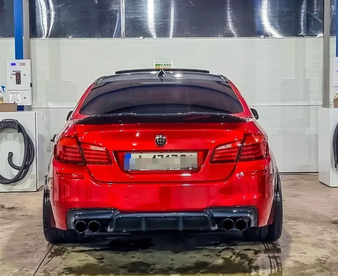 Двоен Дифузьор / Добавка за задна броня за БМВ Ф10 / BMW F10