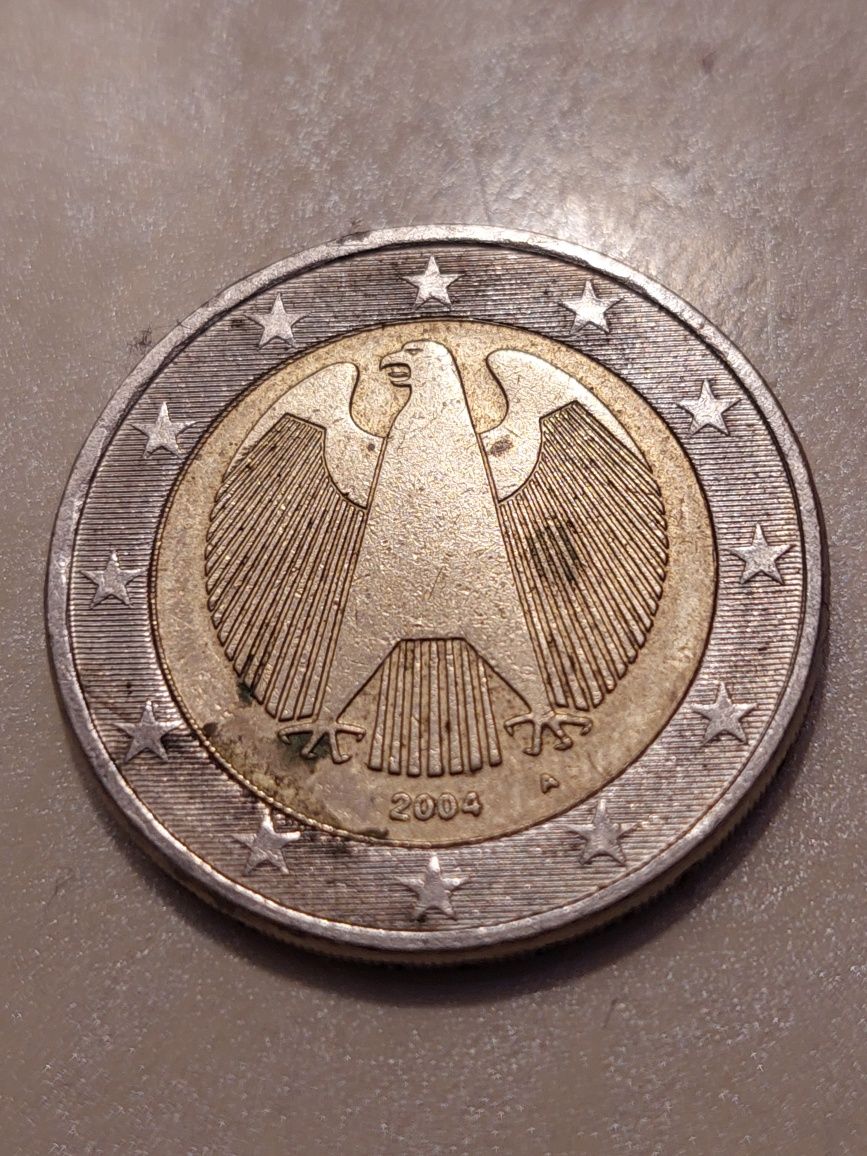 Moneda 2 euro 2004, Berlin; monede 50/20/10/5 eurocenți- total 7.36 €