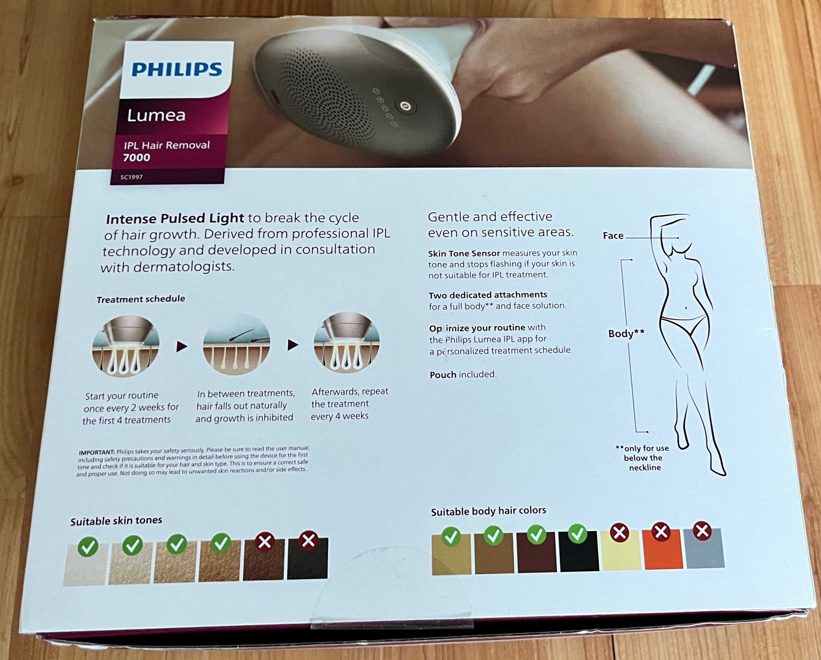 Фото епилатор PHILIPS Lumea IPL Hair Removal 7000