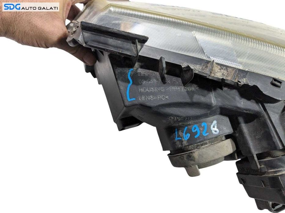 Far Stanga Halogen Renault Megane 2 2002 - 2008 Cod 085511142R (Ghidaje Bara Lipsa) [L6928]