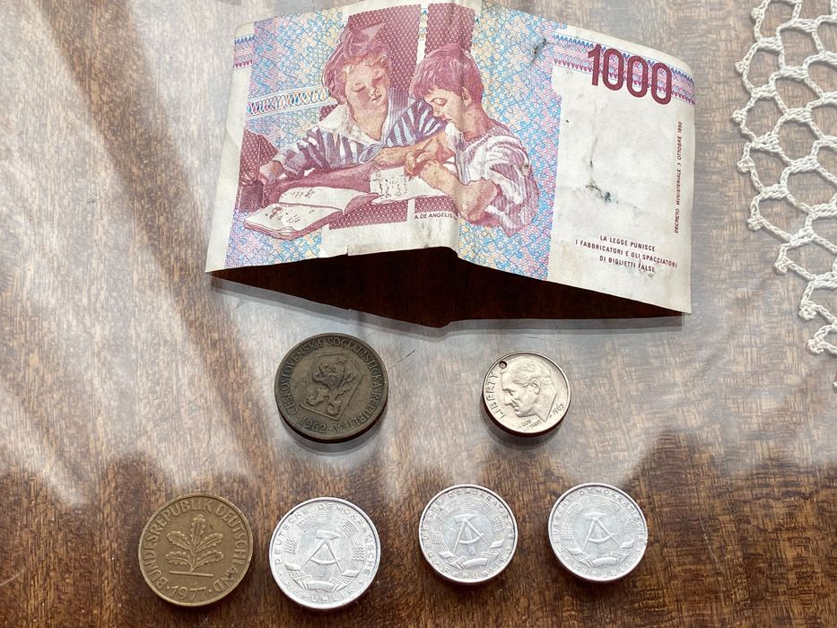 Лот стари монети и банкноти