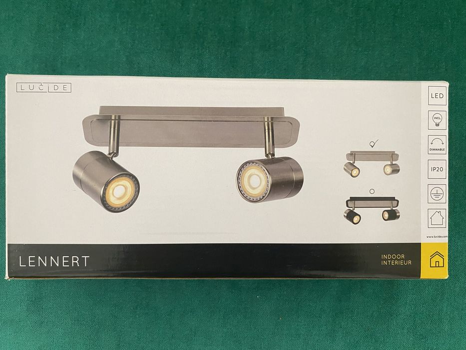 Plafoniera doua surse Lucide, model Lennert