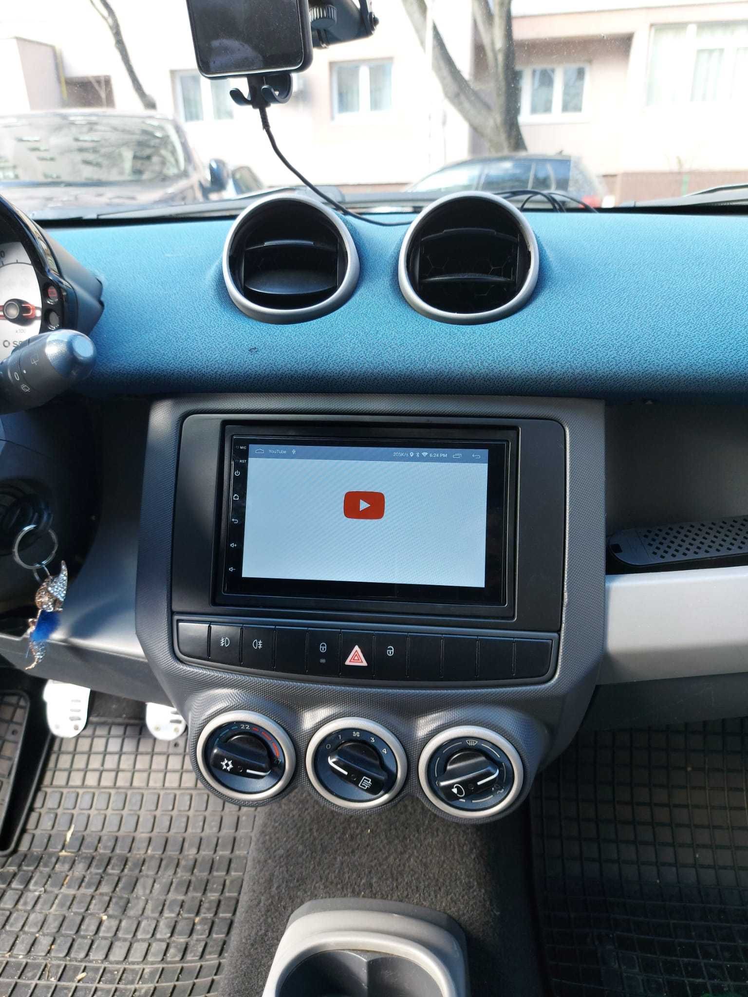 Navigatie Android Smart Forfour Fortwo Waze YouTube WiFi casetofon