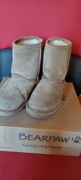 Ghete din piele cu lana la interior Bearpaw nr 30