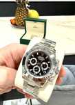 rolex daytona silverr black dial
