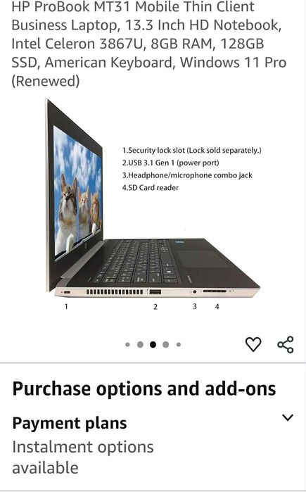 Laptop HP ProBook MT31