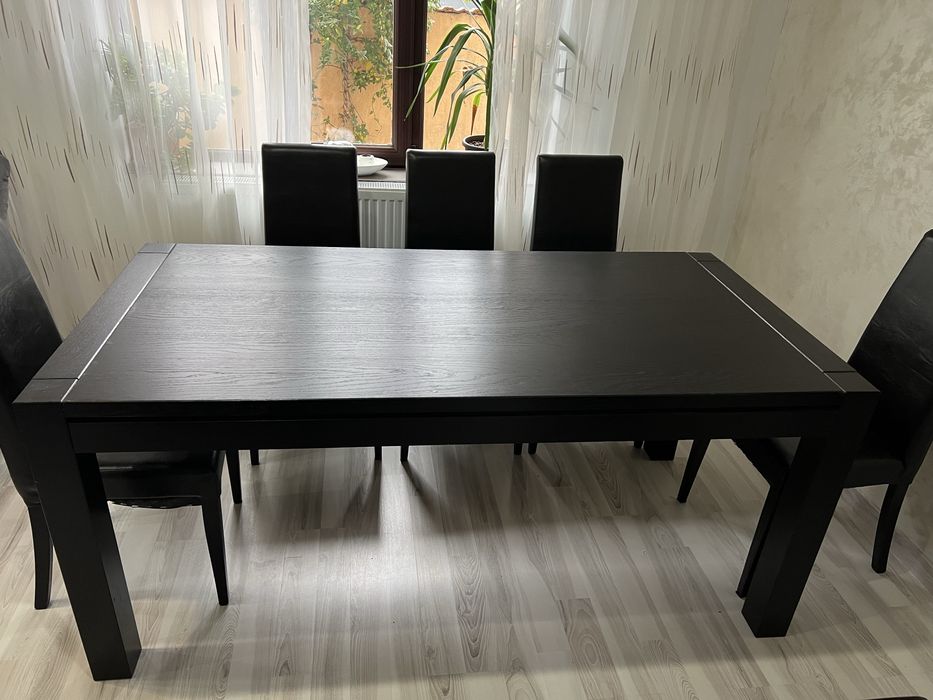 Masa extensibila 8/12 persoane plus 8 scaune