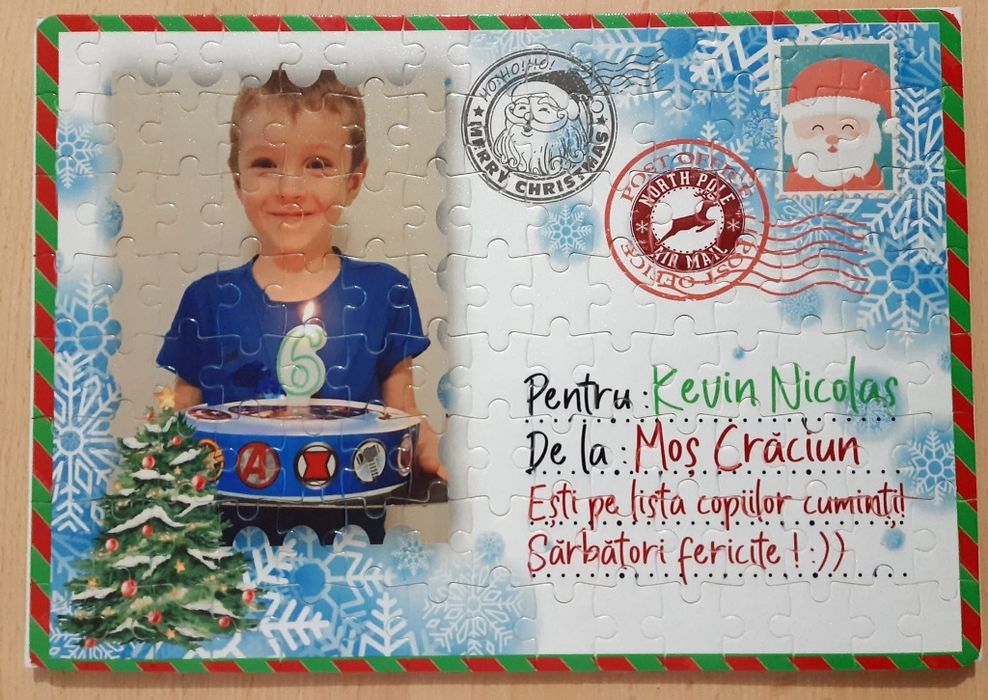 Puzzle personalizat - Cadou Crăciun