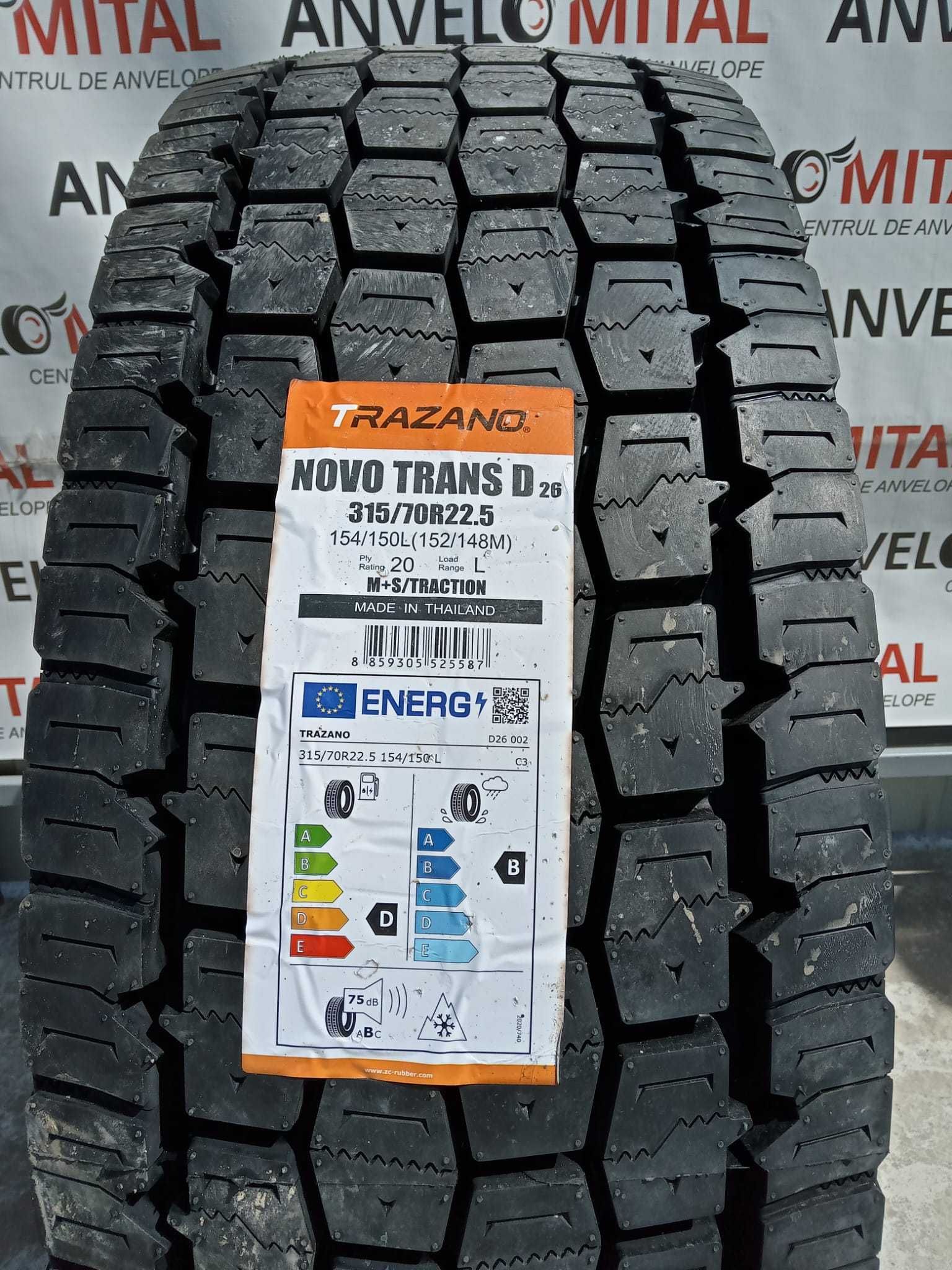 Anvelope 315/70R22,5 Trazano Novo Trans D 154/150L BDB-75 Tractiune