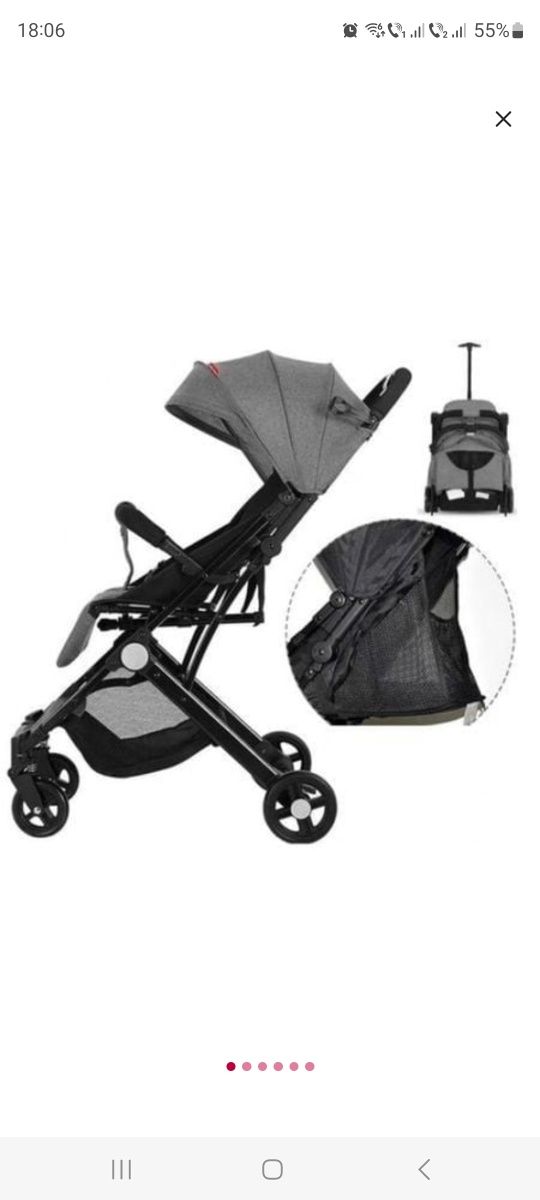 Carucior pliabil tip troller - aproape nou