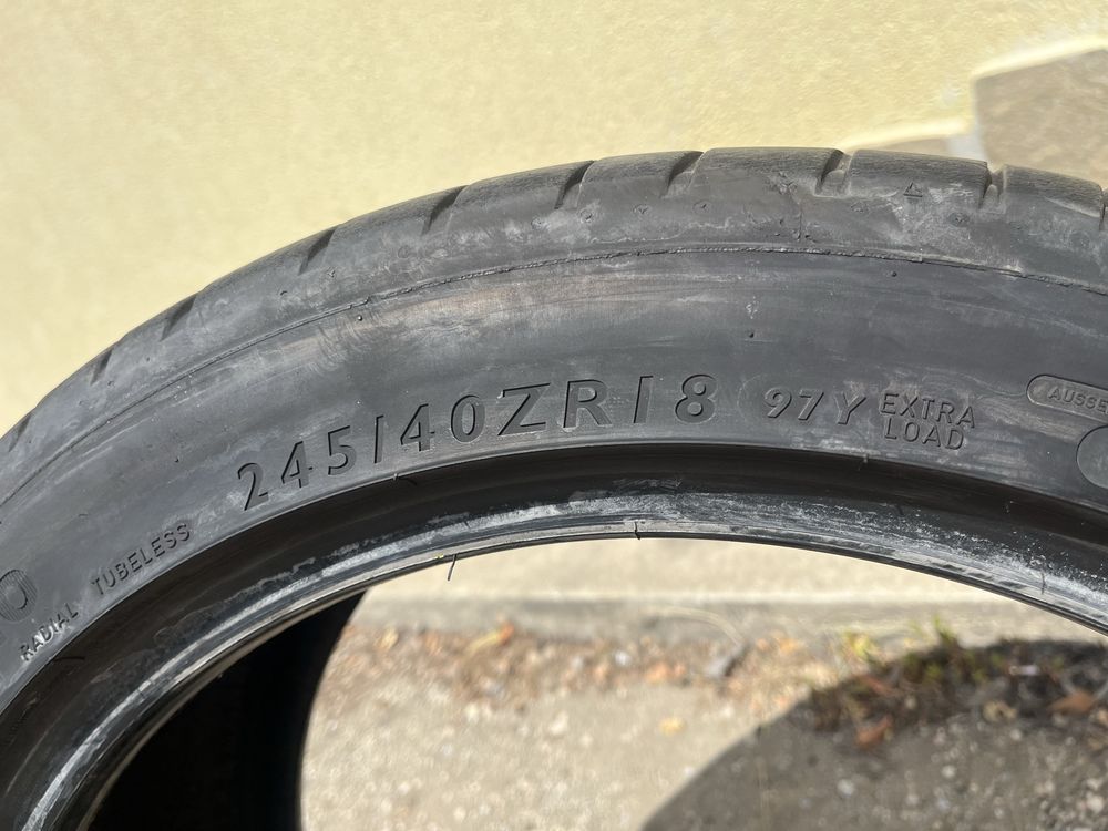 2 бр. летни гуми 245/40/18 Dinlop MO 6 mm DOT 5015