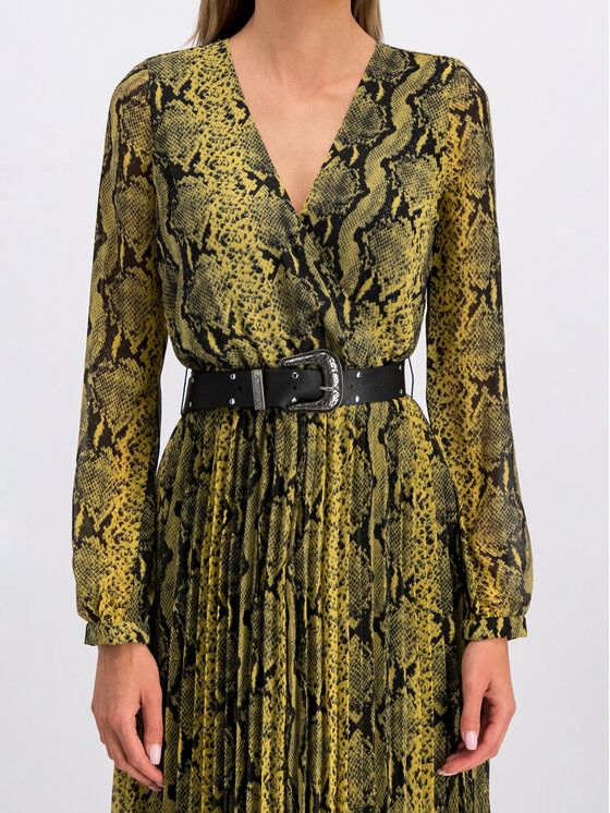 GUESS Официална рокля Maya W94K1G WBUD0 Жълт Regular Fit