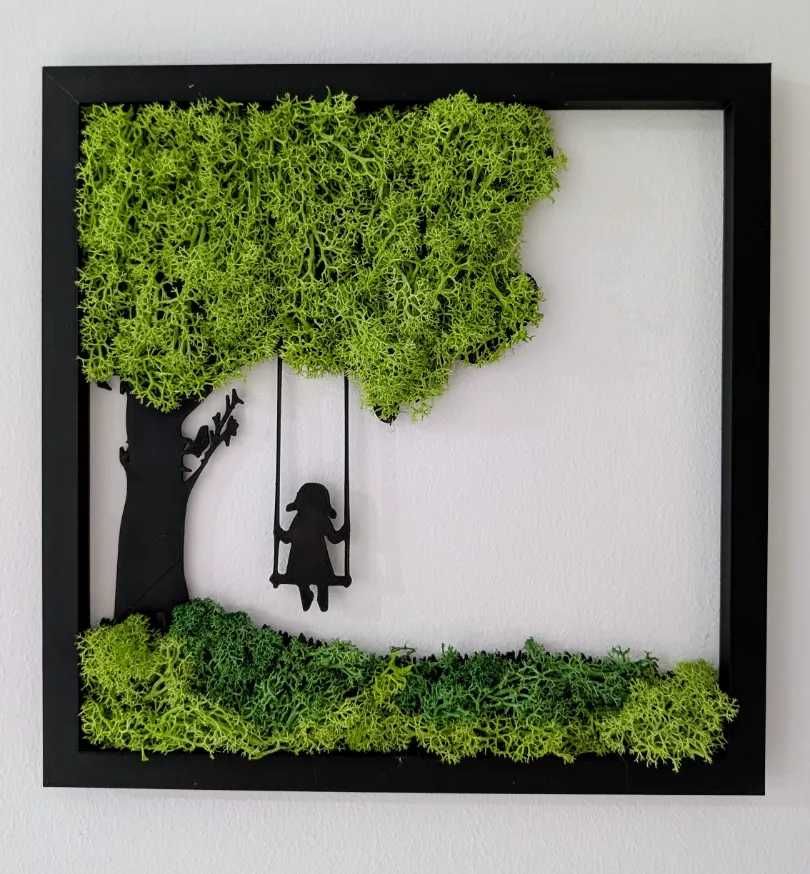Rame pentru tablouri 3D personalizabile cu licheni