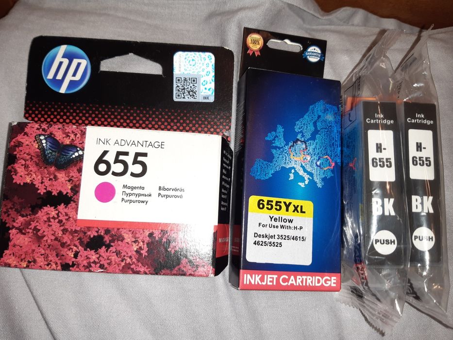 Cartușe noi imprimantă HP 655